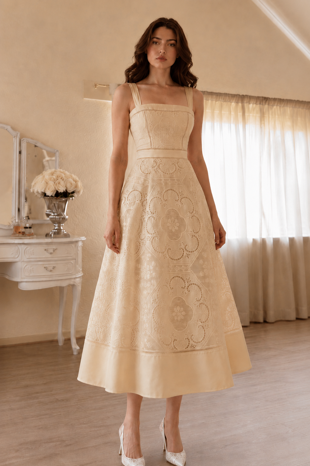 Lace Midi Dress